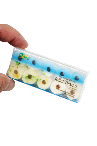 Choice أزرق 1 مجموعة 1/12 بيت الدمى مصغر لفافة مناديل ورقية نموذج مناديل حمام...