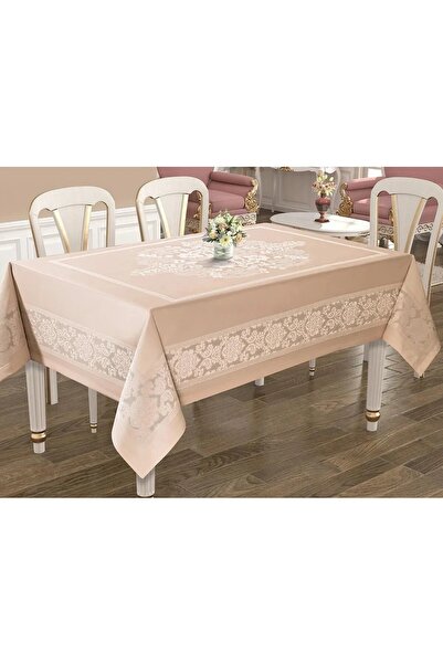 DENİZLİ ÇEYİZ مفرش طاولة جاكار فاخر جامبو