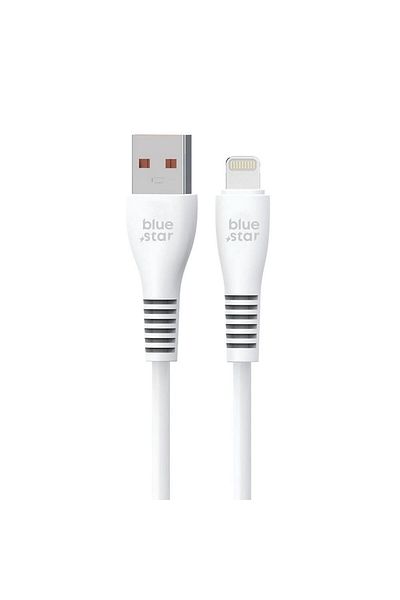 REDz Accessories Usb To Lightning Charging Cable 2a, 12w, Fast Charge, Bluestar Dc99i, 1m, White