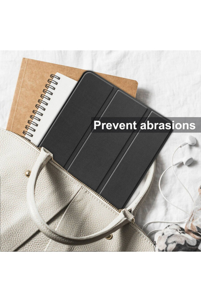 REDz Accessories Προστατευτική θήκη με υποδοχή για στυλό για Samsung Galaxy Tab S9 Plus/S9FE Plus/S10 Plus, δερμάτινη εμφάνιση, μαύρη