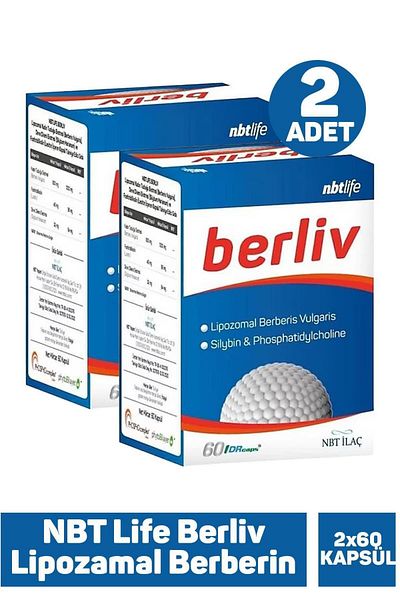 Nbt İlaç Nbt Life Berliv Lipozamal Berberin 60 Capsules 2 Pieces