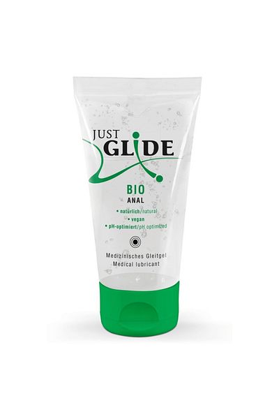 Just Glide Lubrifiant Anal Natural, Vegan, pe Baza de Apa, cu pH Optimizat, Just Glide, 50ml