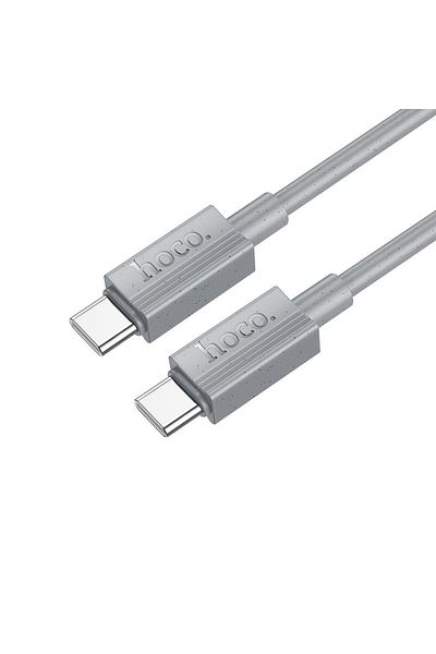 REDz Accessories Type-c To Type-c Charging Cable, Fast Charge, 3a, 60w, Hoco X107, 1m, Gray
