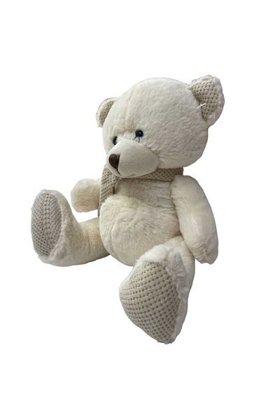 JPT Cream teddy bear Maxi baptism candle