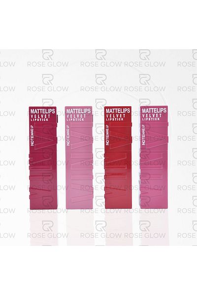 NOTE Make Up Velvet Lipstick Collection (24 Colors) | Ultra-Pigmented Creamy Matte Lipstick
