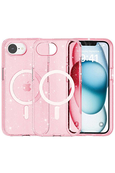 REDz Accessories Θήκη Shine Armor MagSafe για iPhone 16e, Ενσωματωμένο Glitte...