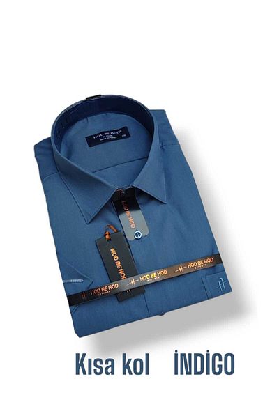 hodbehod Cămașă supradimensionată DACRON cu mânecă scurtă, cu buzunare, 2XL, 3XL, 4XL