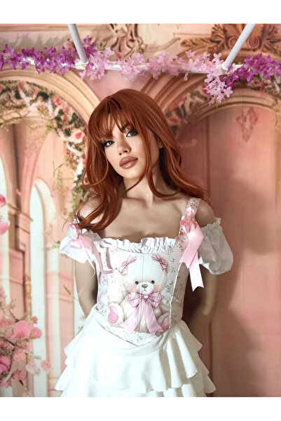 KSDESIGN Sweet pink korse büstiyer