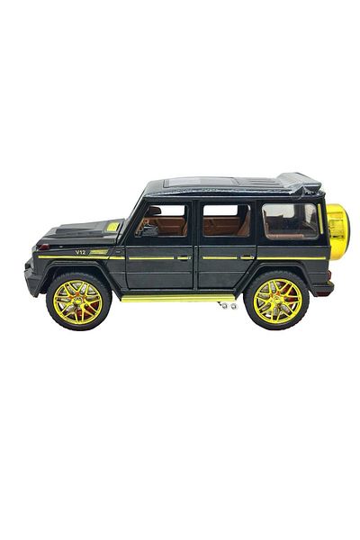 JPT Mercedes G-Class SUV Model Black V12 1:24 -sounds, lights and spring- 20cm