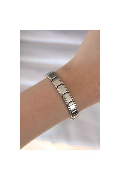 maarketim 316L Steel Silver Color Unwritten Nominaition Model Women's Bracelet