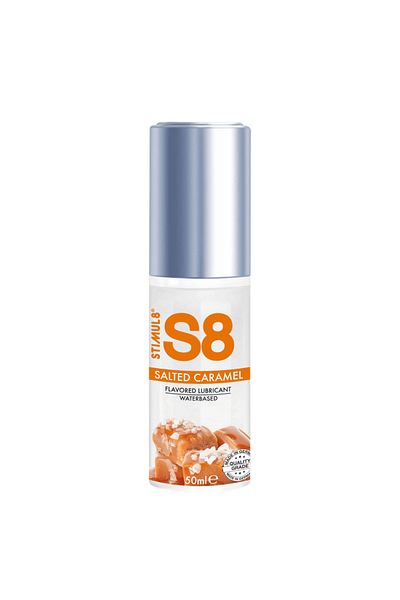 Stimul8 S8 Lubrifiant Pe Baza de Apa, Gust De Caramel Sarat, Momente Intime, S8 Caramel Toffee Lubricant, 50ml