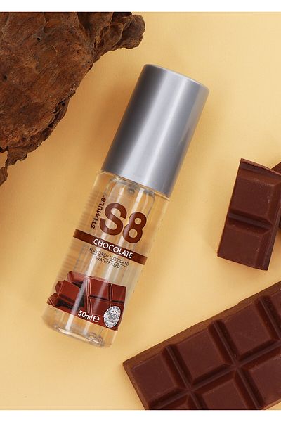 Stimul8 S8 Lubrifiant Pe Baza de Apa, Gust De Ciocolata, Momente Intime, S8 Chocolate Lubricant, 50ml