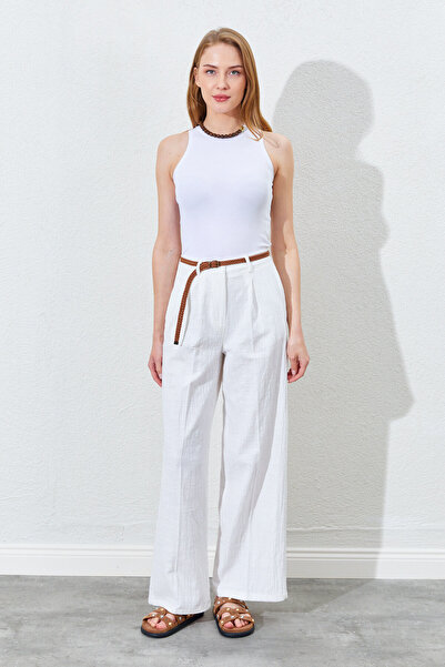 Manche بنطلون بقصة مريحة - إكرو |   Mks661930-01