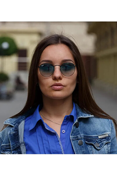 Ray-Ban Classic Round Matte Black Gradient Sunglasses Rb3447 006/3f Size 50