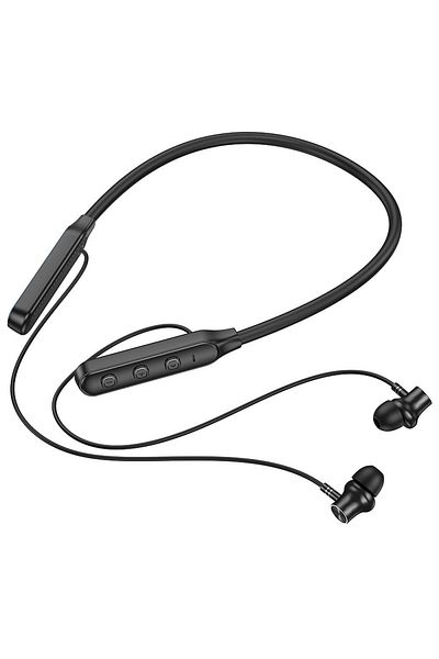 REDz Accessories Căști sport wireless, cu bandă de gât, Hoco ES74, Bluetooth, intraauriculare, negre