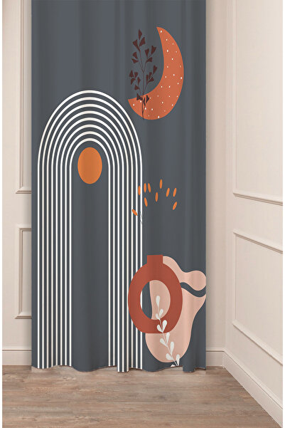 GREENDECOR Vase Flowers Leaf Pastel Bohemian Special Design Digital Printed (...