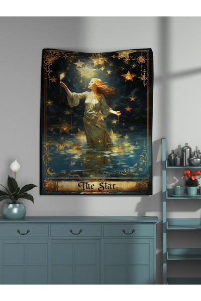 OZG DESİGN THE STAR TAROT DUVAR ÖRTÜSÜ VE DUVAR HALISI