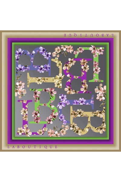 LA BOUTIQUE خريف |   وشاح الصيف البارد 1546-05-90X90