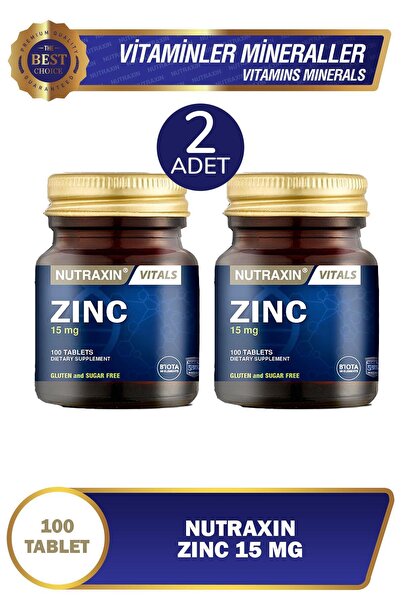 Nutraxin Zinc 15 mg 100 Tablet 2 Adet