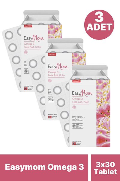Seddar Collection Easymom Omega 3 30 Tablets 3 Pieces