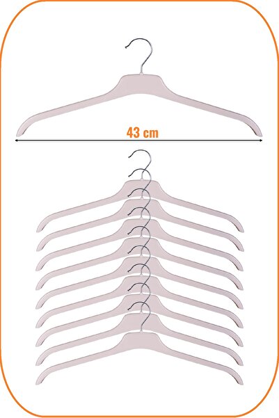 EZMK EV GEREÇLERİ Plastik Üst Giyim Askısı, Gömlek Askısı, Tişört Askısı, Blu...
