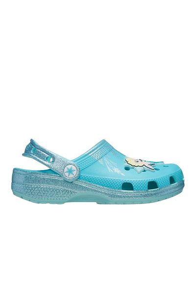 Crocs شبشب فروزن إلسا كلاسيك كلوج K للفتيات الصغيرات Cr2997