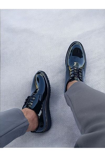 RONX Patent Leather, Black Men's Shoes - Stylish and Comfortable Casual Classic Model