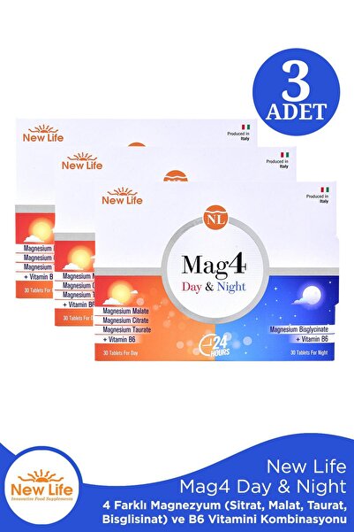 New Life Mag 4 Day 30 Tablet & Night 30 Tablet 3 Adet