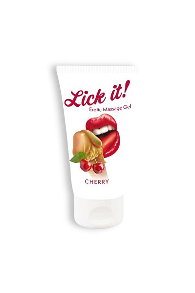 Orion Lubrifiant si Gel de Masaj Comestibil, Aroma de Cirese, Lick It! Erotic...