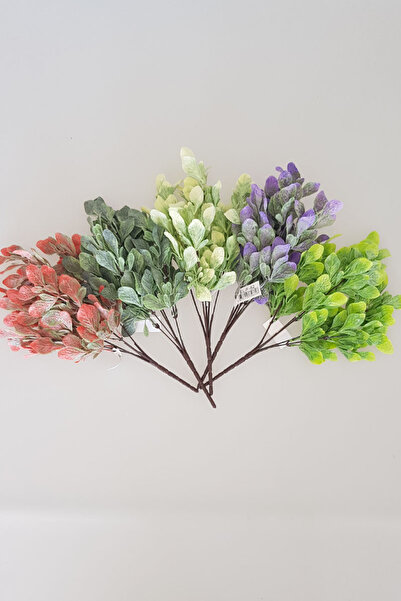 adresiburasi مجموعة من 5 فروع صناعية من أوراق الشجر المسحوقة