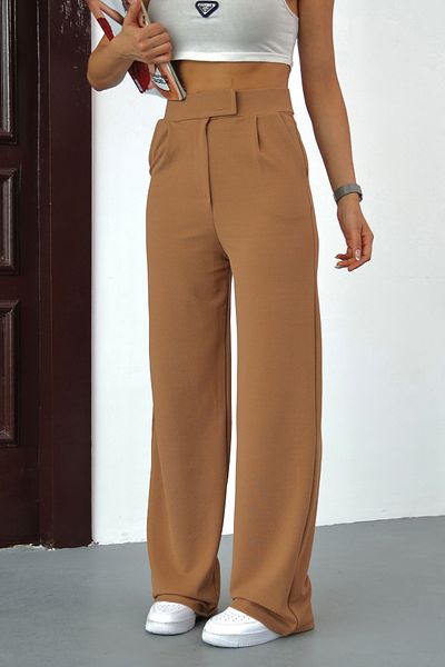 alanora Women's Lycra Velcro Closure Wide Leg Palazzo Pants