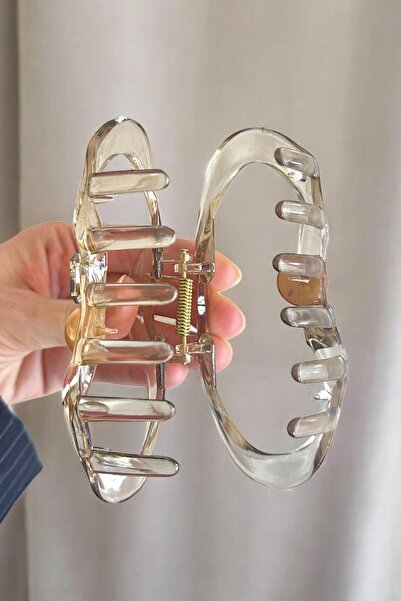 TAKIŞTIR Light Brown Color Stone Detailed Latch Buckle