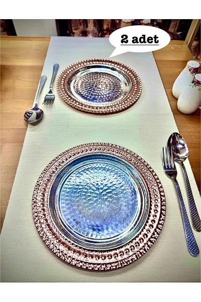 GÜR BAKIR Copper Service Plate Set of 2 (23 cm)