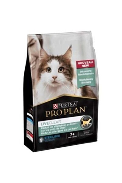 Pro Plan Liveclear 7 Hindili Alerjen Azaltan Kısırlaştırılmış Yaşlı Kedi Maması 1,4 Kg