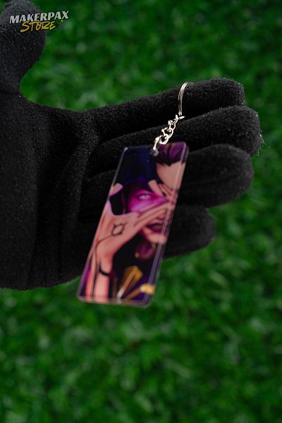 Makerpax Valorant Reyna Acrylic Keychain - Gamer Souvenir - Durable and Stylish Design