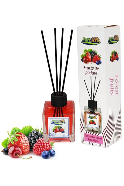 PureLife Purelife room freshener with sticks, 120 ml, Berries