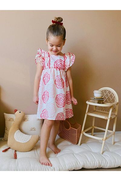 Bloom Bbk-352 red patterned dress