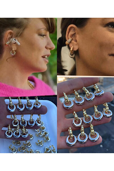 SERENİTY AKSESUAR Serenay sarıkaya leyla yeni sezon küpe 925 gümüş