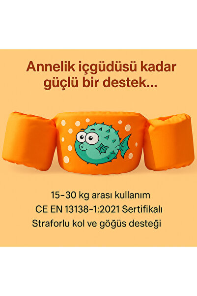Wolfy Outdoor Wolfy Myswim Yüzdürme Yardımcısı Balon Balığı-turuncu