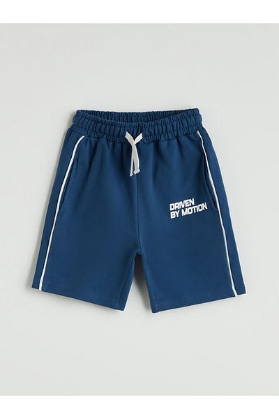 LC Waikiki Pantaloni scurți imprimați cu talie elastică pentru bebeluși, 2 piese