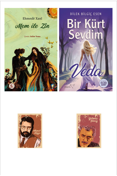 Dara Yayınları Bir Kürt Sevdim - Veda - Dilek Bilgiç Esen - Mem İle Zin Türkçe (2 NOT DEFTERLİ)