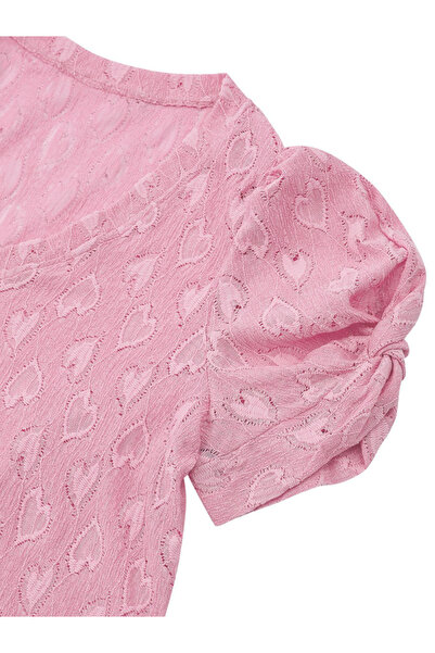 Take Two By Styli Texture Twisted Knot Short Sleeve Top