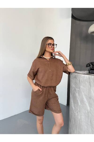 Butik Costum sofia pentru femei, partea de sus, maro