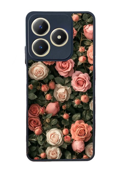 realme C63 Matte Compatible Black Case – Soft Silicone, Protective, Shock Abs...