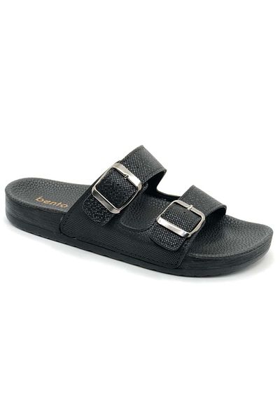 Kocamanlar Ayakkabı Bento 43001 D.R Recommended Orthopedic Women's Slippers Black
