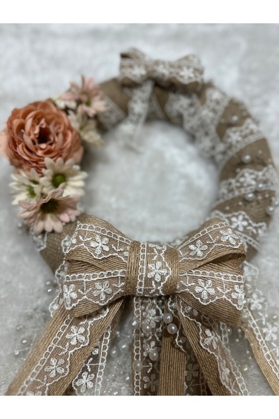 Marrone زخرفة باب الدانتيل خمر أصيلة