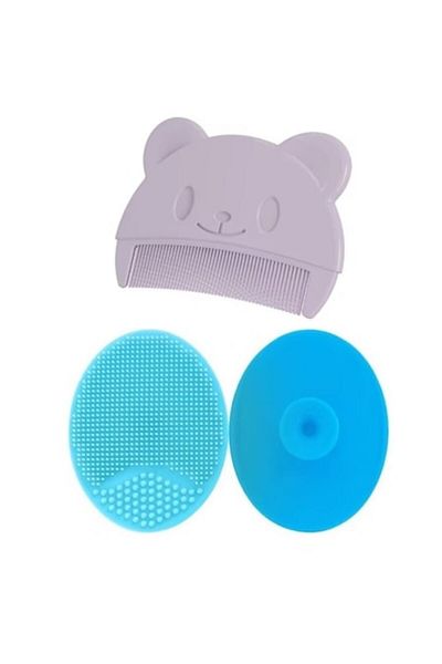 TrioStore Set Perie de Baie si Pieptan Bebelusi pentru Indepartarea Crustelor de Lapte
