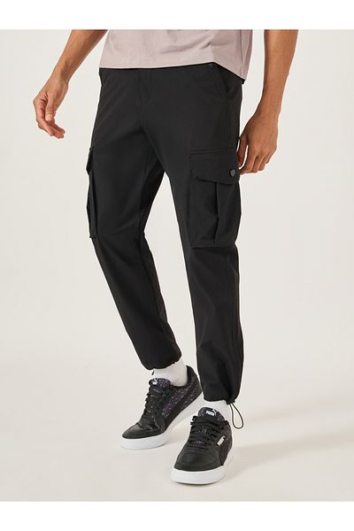 Fort Collins By Styli Mid Rise Straight Fit Track Pant with Drawstring