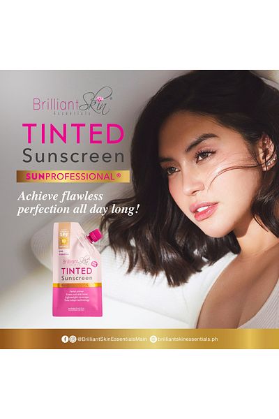 Brilliant tinted sunscreen