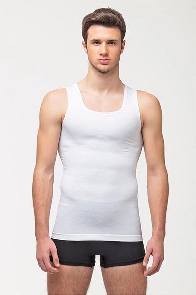 Fanilam Elit Life Men's Seamless Corset Undershirt - Body Shaper 3-Dimensional Elasticity